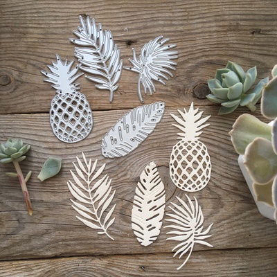 Набор ножей для вырубки от MiMiCut - «Тропики» 44*74, 49*10, 36*75, 49*53мм