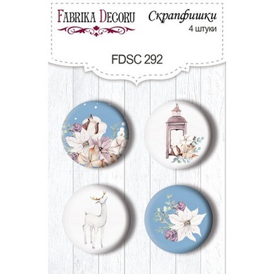 Набор скрапфишек Winter Love Story, TM Fabrika Decoru из 4 шт № 292