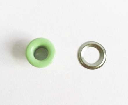 Набор люверсов с кольцом от ScrapEgo - "Салатовый (мята)", 30 шт.