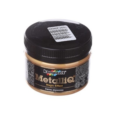 Эмаль акриловая METALLIQ Kompozit золото, 100 г