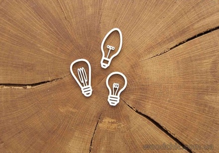 Чипборд від WOODchic - "Набір лампочки 3"