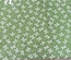 Бавовна, білі бантики на зеленому фоні #1, 50x40см