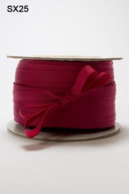 Стрічка Burgundy, колір бордо, ширина 9,5мм, довжина 90 см