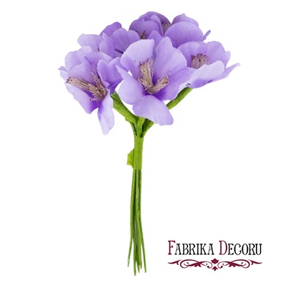 Букет дзвіночків карпатських, колір аметистовий, 6 шт., ТМ Фабрика Декору