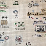 Тканина для рукоділля від Hobby&You, 50x50см(лін з принтом) - Париж