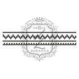 Акриловий штамп Lesia Zgharda F112 в’язаний візерунок, розмір 10.9x2см