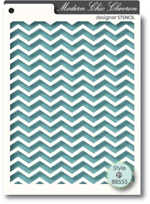 Маска от Memory Box -  STENCILS- Chic Chevron