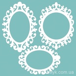 Чипборд від Вензелик - Набір рамок 03, розмір: висота 62,69 і 51 мм