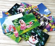 Картки на щільному картоні від Євгенія Курдібановська ТМ - "Позитив", 5x7 см, 12 штук