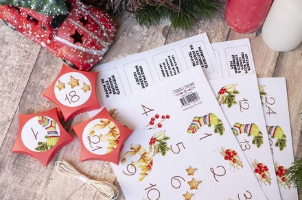 Набір для творчості Адвент-календар # 7 EN, ТМ Fabrika Decoru, АНГЛІЙСЬКА МОВА