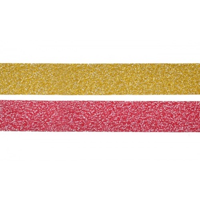 Набір стрічок блискучих на клейовій основі Red and Gold, 2 шт. по 3, TM Santi