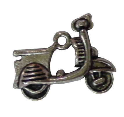 Набір металевих підвісок від ScrapBerryʼs - Мопед, 17x18мм, 10 шт.