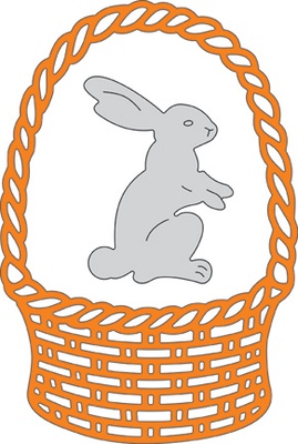 Ніж для вирубки Spring Basket 1 від Cheery Lynn Designs