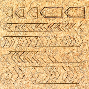 Пробковий чіпборд. Набір «Шеврони» №1, pr001