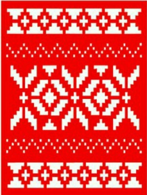 Трафарет - Вышивка, 15*20см