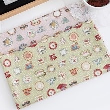 Хлопок Полуденный чай (Корея) - зеленый, размер:45х55см