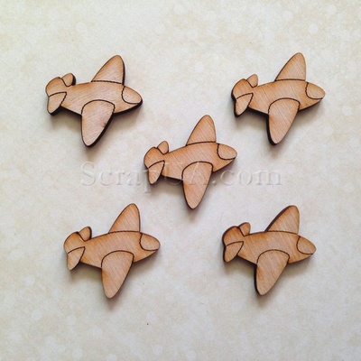 Деревʼяна фігурка WOOD-011 - Літак, 1 штука