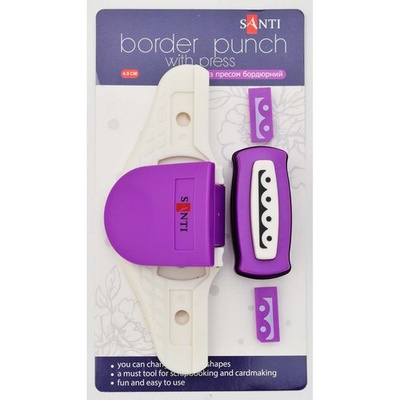 Дырокол бордюрный с прессом Кружочки, ТМ Santi