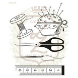 Набор акриловых штампов Lesia Zgharda SV065 Швейное дело