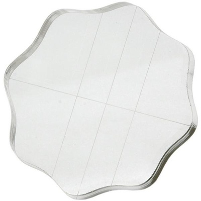 Акриловий блок з розміткою і хвилястим краєм Apple Pie Memories, діаметр 90 мм