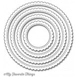 Лезвие My Favorite Things - Die-namics Stitched Circle Scallop Edge Frames, 4 шт.