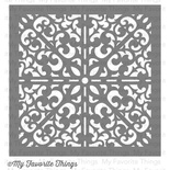 Маска My Favorite Things - Stencil Scrolled Background, 15х15см (MFT-ST-33)