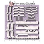 Білий чіпборд (Дужки) №1, cbw-004