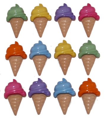 Набор декоративных пуговиц Dress It Up - Two Scoops