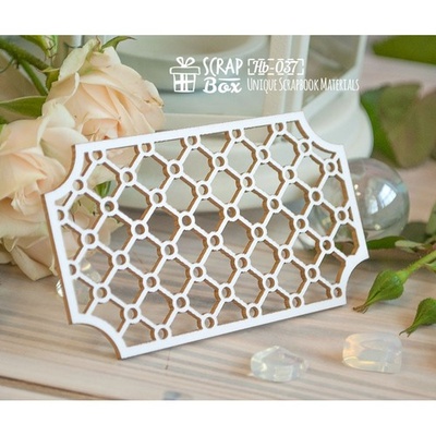 Чипборд ScrapBox - Ажурна ґратка Hb-037