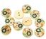 Дерев’яний ґудзик Multicolor Flower B10665, діаметр 23 мм, 1 шт.
