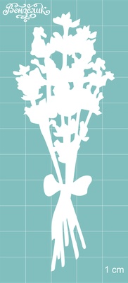 Чипборд від Вензелик - Бугетик лаванди, розмір: 39x101 мм