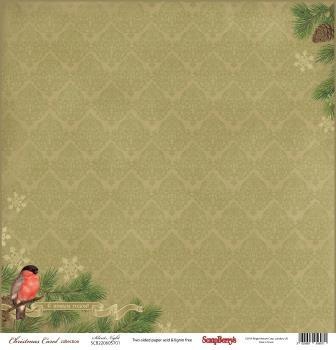 Лист бумаги от Scrapberry's - Зимний вечер, Ночь перед Рождеством, 30x30 см