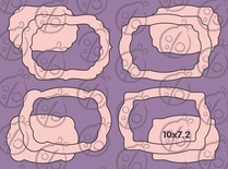 Чипборд Набір рамок №1. Великі, cb-323