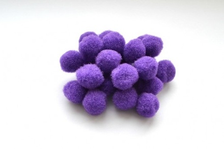 Помпон от ScrapBerry's, фиолетовый, 1,8 см, 25 шт