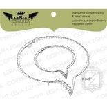 Набор акриловых штампов Lesia Zgharda R045 Рамка-дудлинг овальная прошита, 2 шт