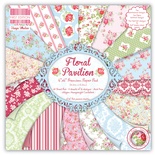 Набор бумаги для скрапбукинга First Edition - Floral Pavilion, 16 листов, размер 15х15 см.