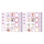 Набір смужок з картинками для декорування Cutie sparrow girl 5шт., ТМ Фабрика Декору