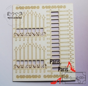 Набір чіпборду від Wycianka - Париж - Клена гратка