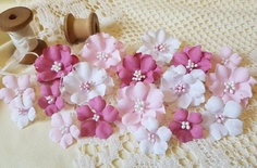 Набір квітів з тканини (18 шт.)