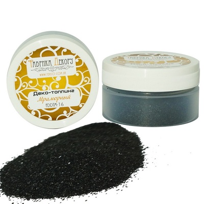 Топпинг мраморный - Фабрика Декора - Черная ночь