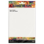 Бумага для алкогольных чернил Ranger Alcohol Ink Yupo Cardstock White, цвет белый, 12.5х17.5 см, 10 листов