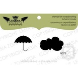 Набір акрилових штампів Lesia Zgharda N078 Парасоля і Хмаринка, 2 шт