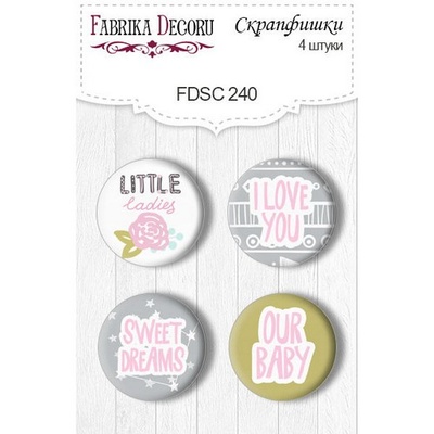 Набір фішок ТМ Фабрика Декору з 4 шт. №240, Scandi Baby Girl