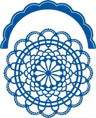 Ніж для вирубки від Cheery Lynn Designs - Daphne Doily with Angel Wing