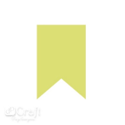 Дірокол фігурний 5СМ, Прямокутний Прапорець, TM dpCraft (Dalprint)