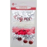 Набір декоративних оздоблень TM Santi, 6 видів, білий-чорний