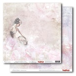 Бумага для скрапбукинга от ScrapBerry's 30х30см двусторонняя Розовый мираж