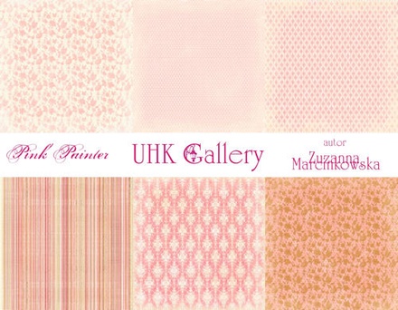 Набір паперу UHK Gallery - Sklepy Cynamonowe - Pink Painter, 30х30 см, 6 аркушів