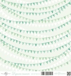 Аркуш скрап-паперу від ScrapEgo - Прапорці - Крихітка-синочок, 30,5x30,5см