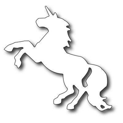 Ніж для вирубки Frantic Stamper - Precision Die - Leaping Unicorn - єдиноріг